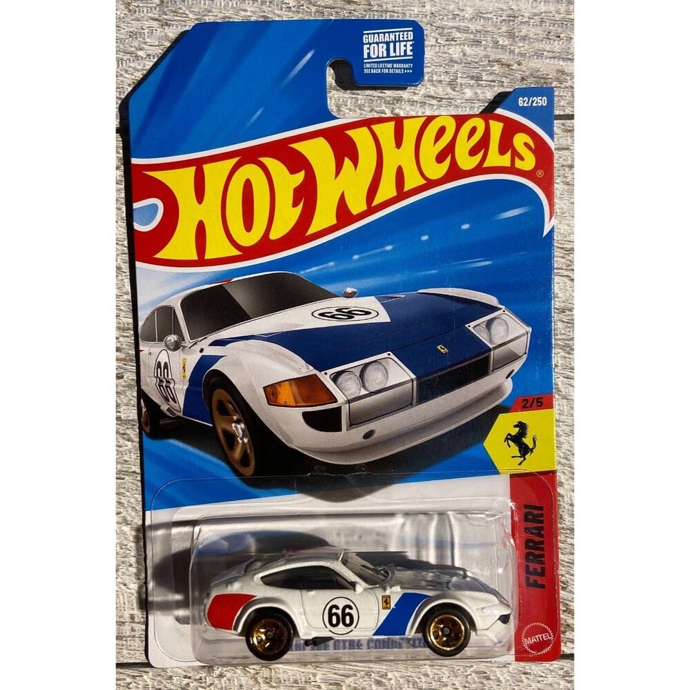 2026 Hot Wheels #62 Ferrari 365 GTB4 Competizone WHITE